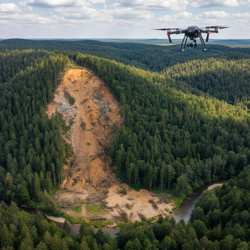 Neue LiDAR-Methode erkennt Erdrutsche in Wäldern automatisch