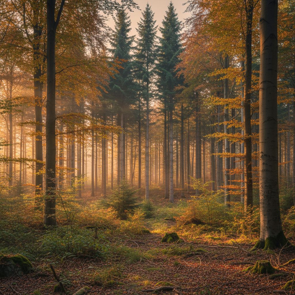 Douglasien im Buchenwald: Wie die richtige Mischung Biodiversität fördert und wirtschaftliche Herausforderungen meistert